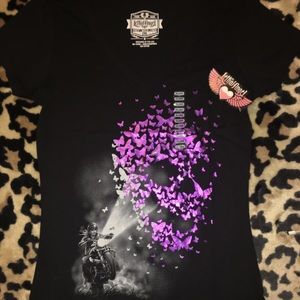 Lethal Angel XXL 💜🖤iridescentSkull/Butterflies